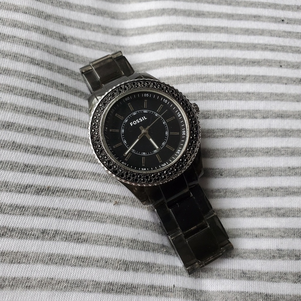 Black Fossil Watch⌚